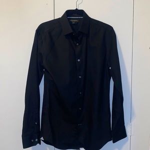 Banana Republic Black long sleeve Button down